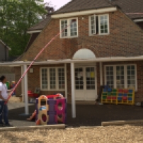 Window Cleaning at a Children's Nursery